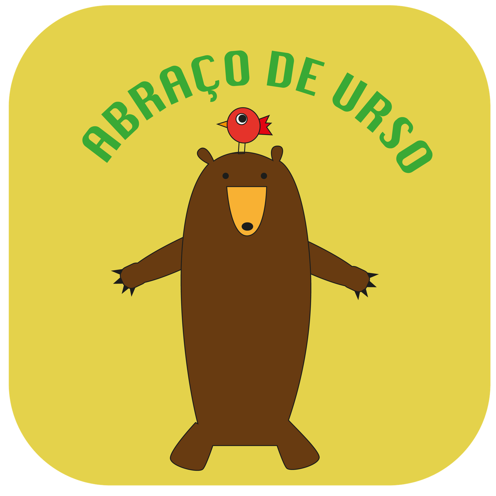 Capa de O Abraço do Urso e o Passarinho Sapeca