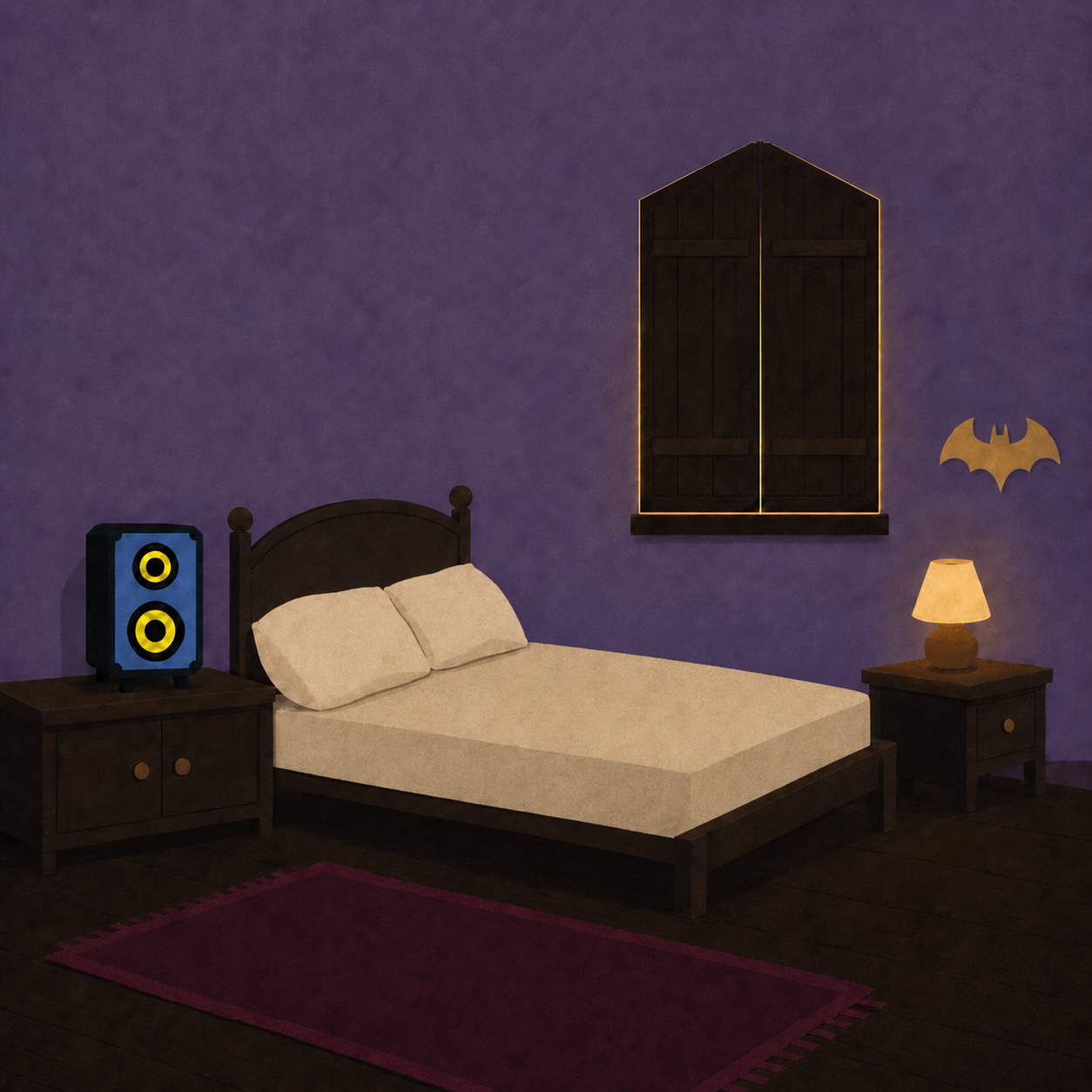 Quarto de Drake durante o dia