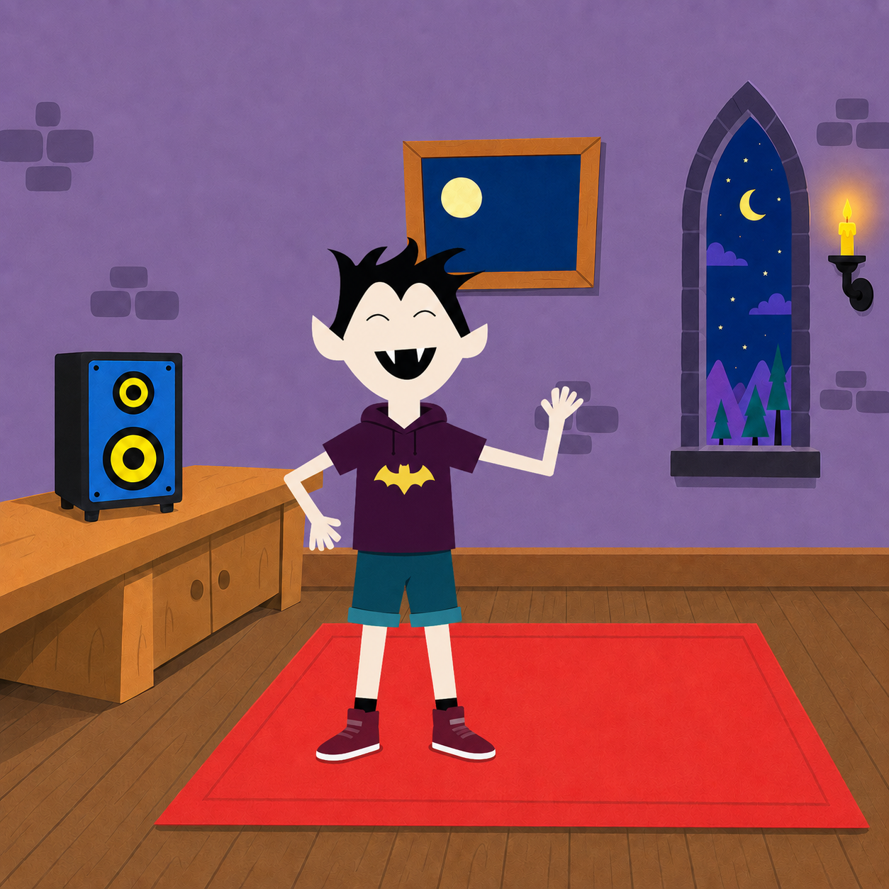 Quarto de Drake no Vale dos Monstros