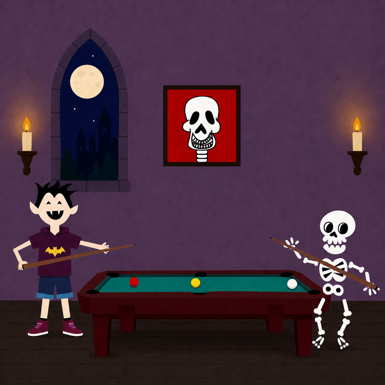 Drake e seus amigos jogando sinuca