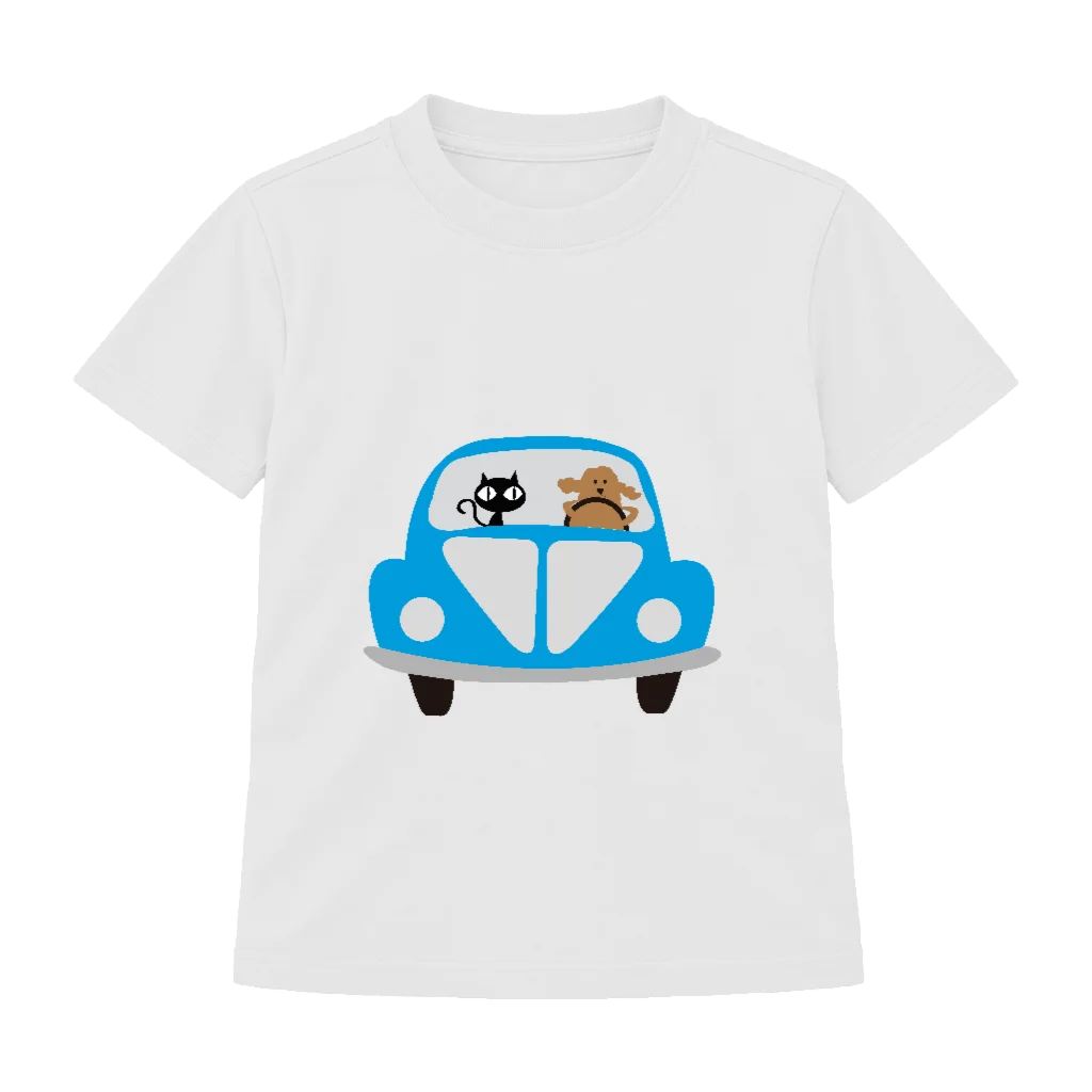 Camiseta infantil Fusca Cat Dog