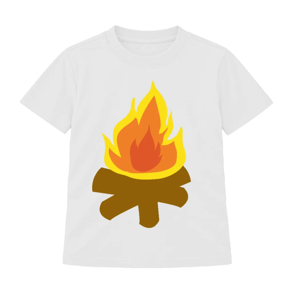 Camiseta infantil Fogueira