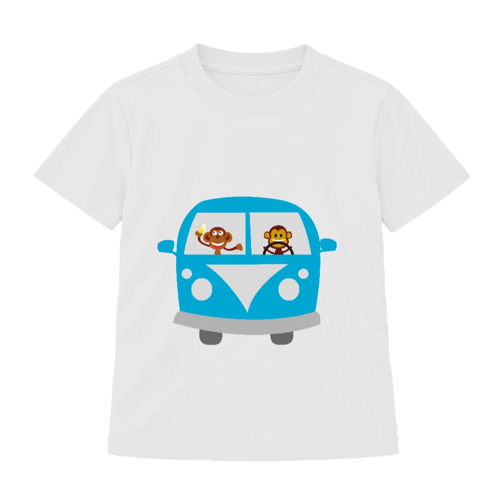 Camiseta infantil Kombi Macacos